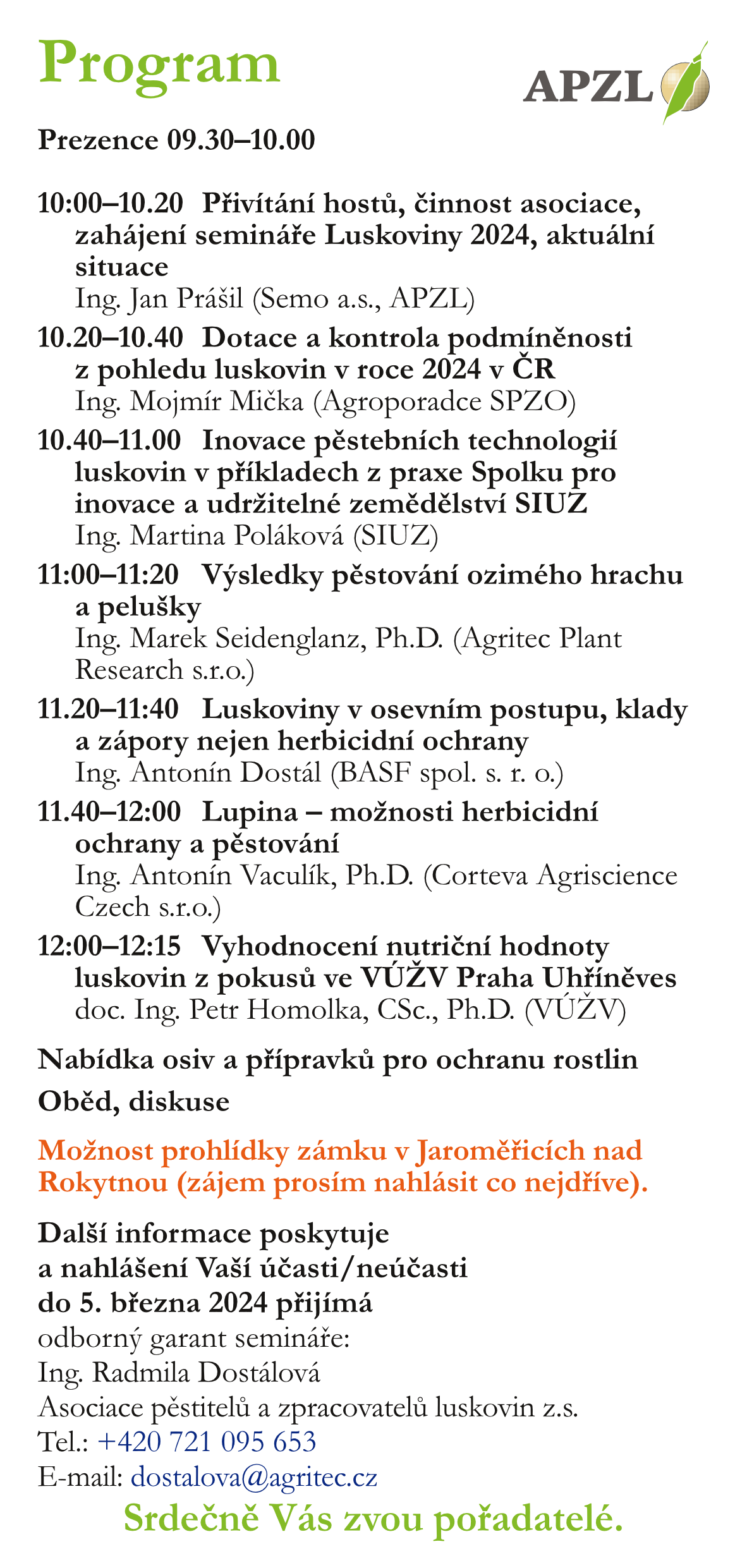 Luskoviny - jarní seminář 2024-03-13